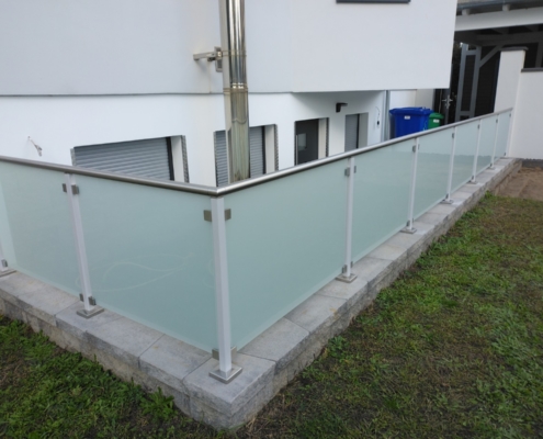 Glasgeländer Treppenaufgang